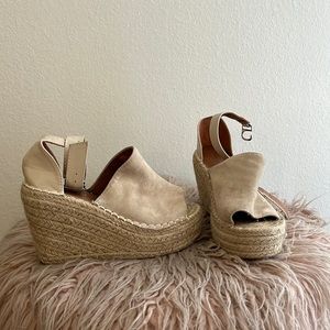 Espadrille style wedges